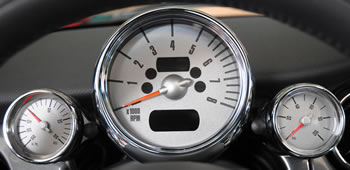 MINI Cooper Gauge Amber Lighting