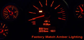 MINI Cooper Gauge Amber Lighting