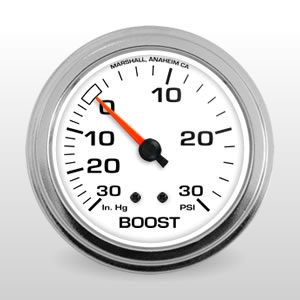 Comp II 2-5/8" Mechanical VAC/BOOST Gauge, White Dial, Performance Gauge 3211 Comp II 2-5/8" Mechanical VAC/BOOST Gauge, White Dial, Performance Gauge