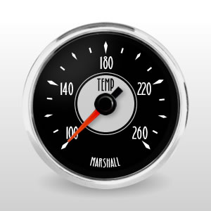 Water Temperature SCX Retro Style from Marshall Instruments 4034 Water Temperature SCX Retro Style from Marshall Instruments