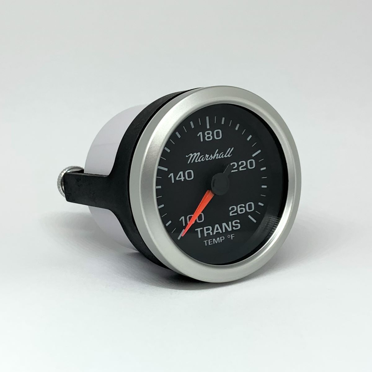 SCX Full Sweep Electric Trans Temperature Gauge, Black Dial