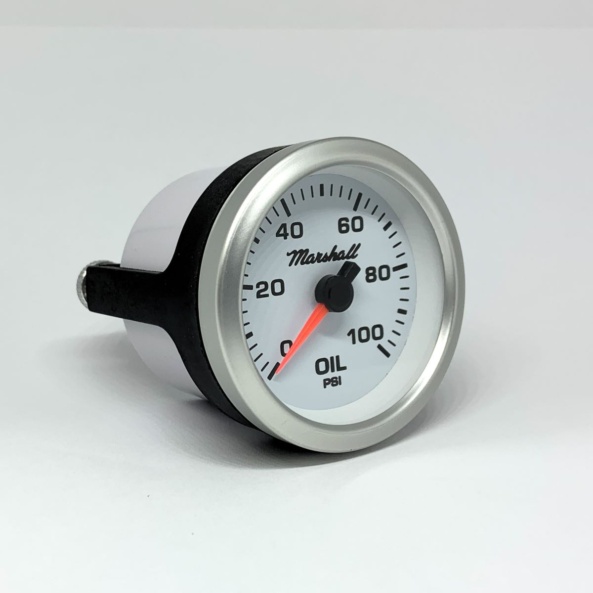 SCX Full Sweep Electric Oil Pressure Gauge, White Dial