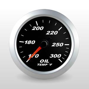 SCX Pro Black Oil Temperature Gauge with Peak Recall and Programmable Warn 6035 SCX Pro Black Oil Temperature Gauge with Peak Recall and Programmable Warn
