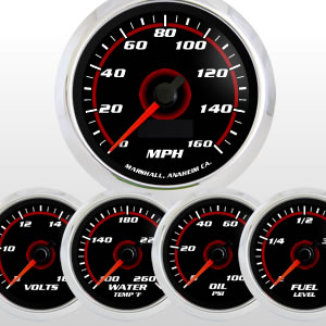 5-Gauge Set SCX Redline from Marshall Instruments 6263 5-Gauge Set SCX Redline from Marshall Instruments