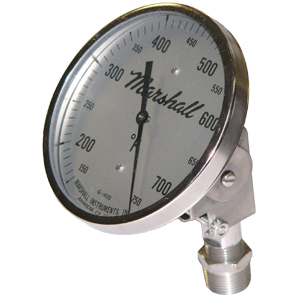 5 in. Adjustable Bimetal Thermometer from Marshall Instruments ADJ-5 5 in. Adjustable Bimetal Thermometer from Marshall Instruments