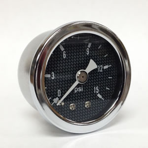Marshall CF00015. 1.5" Direct Mount Fuel/Air/Oil/Water Pressure Gauge. Liquid Filled, 1/8" NPT Connection. CF00015 Marshall CF00015. 1.5" Direct Mount Fuel/Air/Oil/Water Pressure Gauge. Liquid Filled, 1/8" NPT Connection.