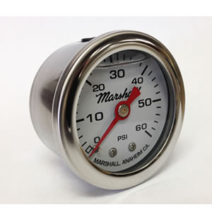 Marshall CW00060. 1.5" Direct Mount Fuel/Oil/Water/Air Pressure Gauge, Liquid Filled, 1/8" NPT Center Back Connection CW00060 Marshall CW00060. 1.5" Direct Mount Fuel/Oil/Water/Air Pressure Gauge, Liquid Filled, 1/8" NPT Center Back Connection