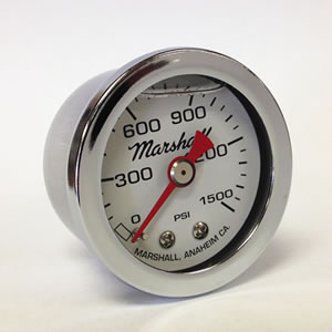 Marshall CW01500. 1.5" Direct Mount Nitrous Pressure Gauge, Liquid Filled, 1/8" NPT Center Back Connection CW01500 Marshall CW01500. 1.5" Direct Mount Nitrous Pressure Gauge, Liquid Filled, 1/8" NPT Center Back Connection