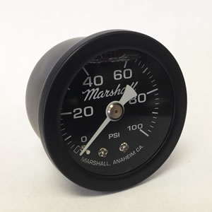 MSB00100 Liquid Filled Direct Mount Pressure Gauge, 0-100 PSI, Black Case and Bezel MSB00100 MSB00100 Liquid Filled Direct Mount Pressure Gauge, 0-100 PSI, Black Case and Bezel