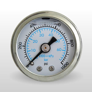 Marshall WS01000. 1.5" Direct Mount Fuel/Oil/Air/Water Pressure Gauge, Liquid Filled, 1/8" NPT Center Back Connection WS01000 Marshall WS01000. 1.5" Direct Mount Fuel/Oil/Air/Water Pressure Gauge, Liquid Filled, 1/8" NPT Center Back Connection