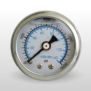 Marshall WS02000. 1.5" Direct Mount Fuel/Oil/Air/Water Pressure Gauge, Liquid Filled, 1/8" NPT Center Back Connection WS02000 Marshall WS02000. 1.5" Direct Mount Fuel/Oil/Air/Water Pressure Gauge, Liquid Filled, 1/8" NPT Center Back Connection